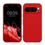 Laptop, Telefoane si Tablete - Telefoane mobile si accesorii - Accesorii Telefoane - Huse telefoane - Husa Kwmobile pentru Google Pixel 9 Pro, anti-alunecare, silicon, rosu clasic - Infinity.ro