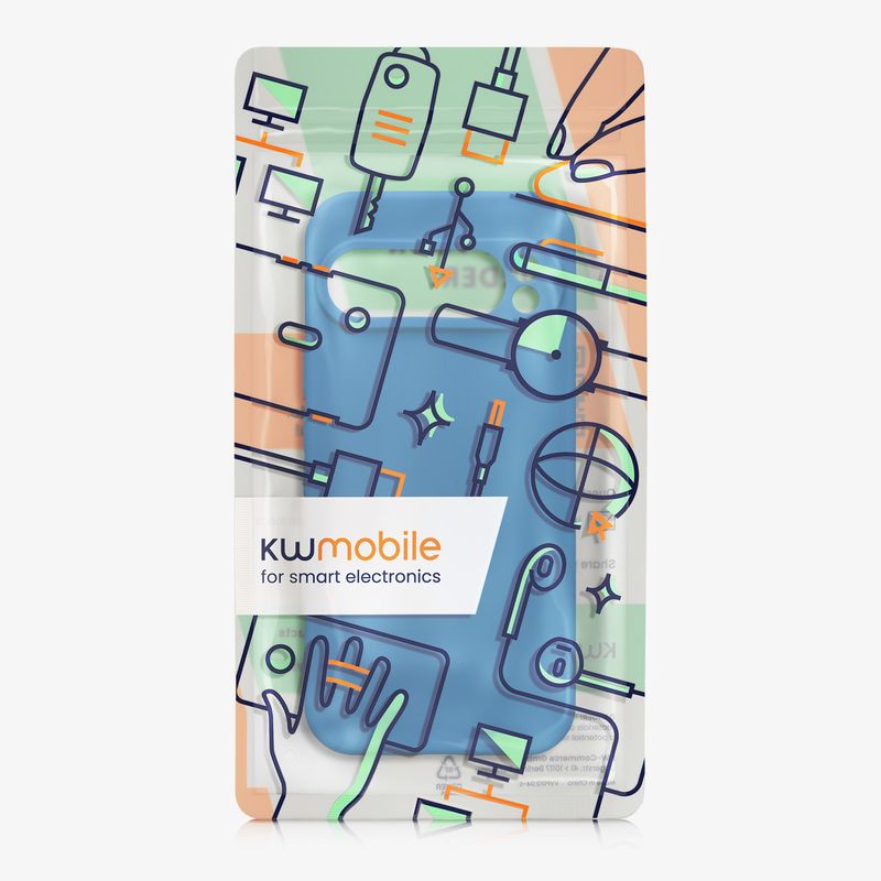 Laptop, Telefoane si Tablete - Telefoane mobile si accesorii - Accesorii Telefoane - Huse telefoane - Husa Kwmobile pentru Google Pixel 9 Pro, anti-alunecare, silicon, albastru recif - Infinity.ro