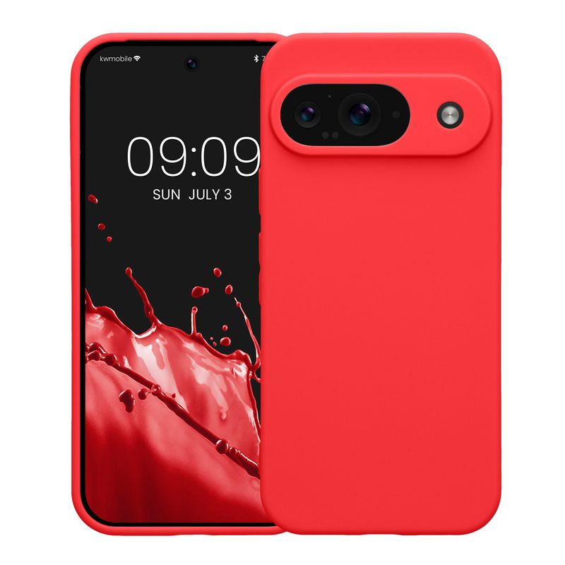 Laptop, Telefoane si Tablete - Telefoane mobile si accesorii - Accesorii Telefoane - Huse telefoane - Husa Kwmobile pentru Google Pixel 9, anti-alunecare, protectie la zgarieturi, silicon, roz - Infinity.ro