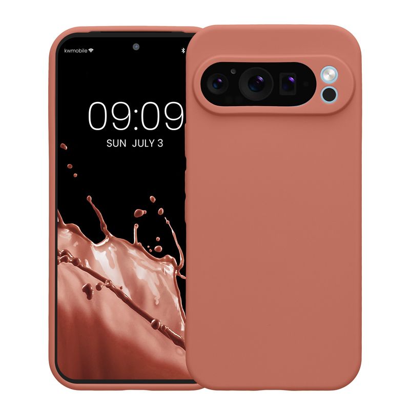 Laptop, Telefoane si Tablete - Telefoane mobile si accesorii - Accesorii Telefoane - Huse telefoane - Husa Kwmobile pentru Google Pixel 9 Pro, anti-alunecare, silicon, roz - Infinity.ro