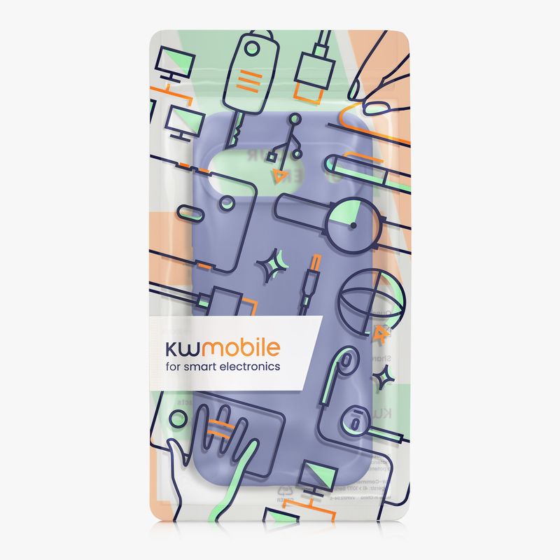 Laptop, Telefoane si Tablete - Telefoane mobile si accesorii - Accesorii Telefoane - Huse telefoane - Husa Kwmobile pentru Google Pixel 9, anti-alunecare, silicon, albastru-violet - Infinity.ro