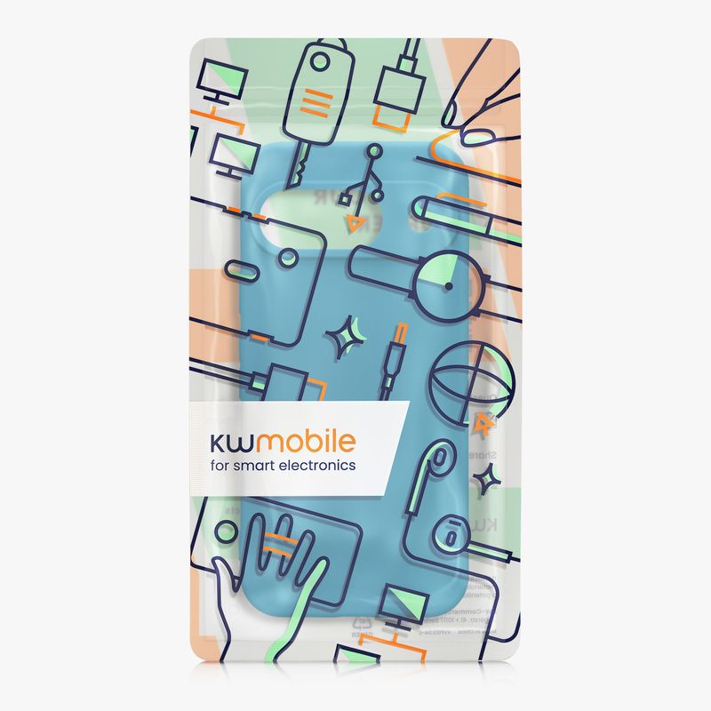 Laptop, Telefoane si Tablete - Telefoane mobile si accesorii - Accesorii Telefoane - Huse telefoane - Husa Kwmobile pentru Google Pixel 9, anti-alunecare, silicon, albastru caraibian - Infinity.ro