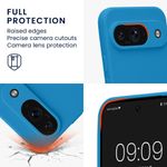 Laptop, Telefoane si Tablete - Telefoane mobile si accesorii - Accesorii Telefoane - Huse telefoane - Husa Kwmobile pentru Google Pixel 9, anti-alunecare, silicon, albastru recif - Infinity.ro