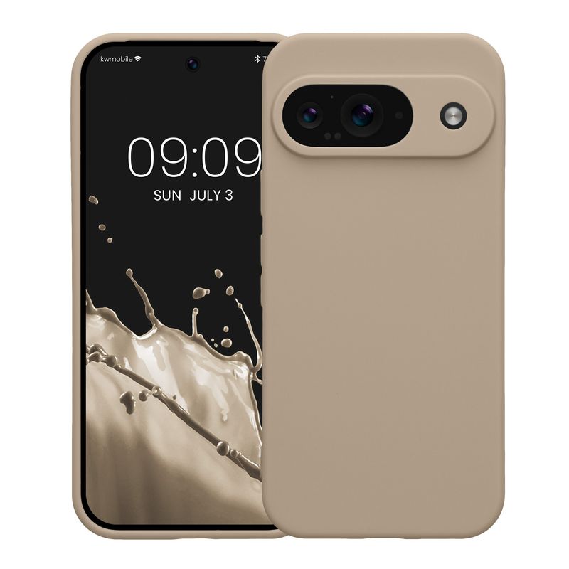 Laptop, Telefoane si Tablete - Telefoane mobile si accesorii - Accesorii Telefoane - Huse telefoane - Husa Kwmobile pentru Google Pixel 9, anti-alunecare, silicon, crem - Infinity.ro