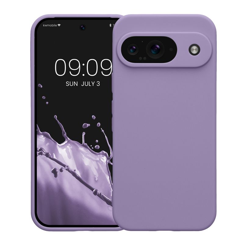 Laptop, Telefoane si Tablete - Telefoane mobile si accesorii - Accesorii Telefoane - Huse telefoane - Husa Kwmobile pentru Google Pixel 9, anti-alunecare, silicon, mov violet - Infinity.ro