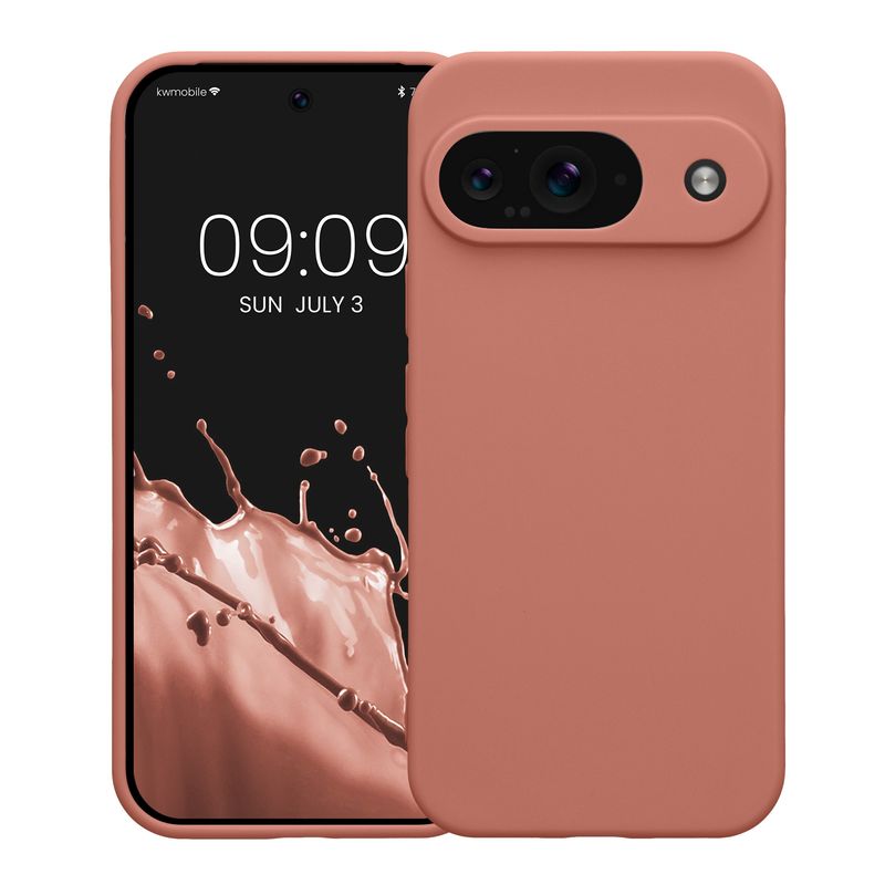 Laptop, Telefoane si Tablete - Telefoane mobile si accesorii - Accesorii Telefoane - Huse telefoane - Husa Kwmobile pentru Google Pixel 9, anti-alunecare, silicon, roz - Infinity.ro