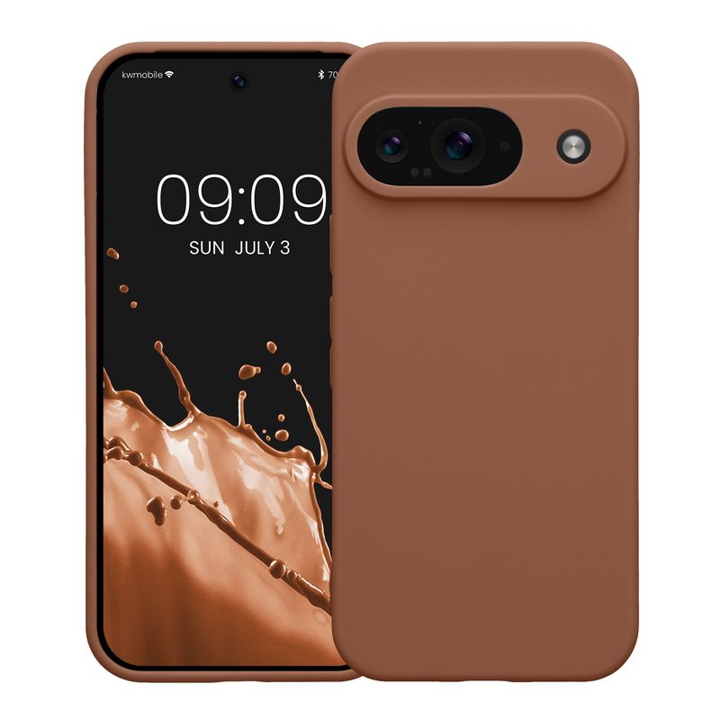 Laptop, Telefoane si Tablete - Telefoane mobile si accesorii - Accesorii Telefoane - Huse telefoane - Husa Kwmobile pentru Google Pixel 9, anti-alunecare, silicon, maro mocha - Infinity.ro