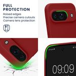 Laptop, Telefoane si Tablete - Telefoane mobile si accesorii - Accesorii Telefoane - Huse telefoane - Husa Kwmobile pentru Google Pixel 9, anti-alunecare, silicon, rosu rubarba - Infinity.ro