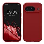 Laptop, Telefoane si Tablete - Telefoane mobile si accesorii - Accesorii Telefoane - Huse telefoane - Husa Kwmobile pentru Google Pixel 9, anti-alunecare, silicon, rosu rubarba - Infinity.ro