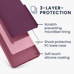 Laptop, Telefoane si Tablete - Telefoane mobile si accesorii - Accesorii Telefoane - Huse telefoane - Husa Kwmobile pentru Google Pixel 9/Pixel 9 Pro, incarcare wireless, anti-alunecare, silicon, mov - Infinity.ro