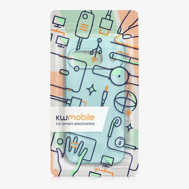 Laptop, Telefoane si Tablete - Telefoane mobile si accesorii - Accesorii Telefoane - Huse telefoane - Husa Kwmobile pentru Google Pixel 9, anti-alunecare, silicon, verde menta - Infinity.ro