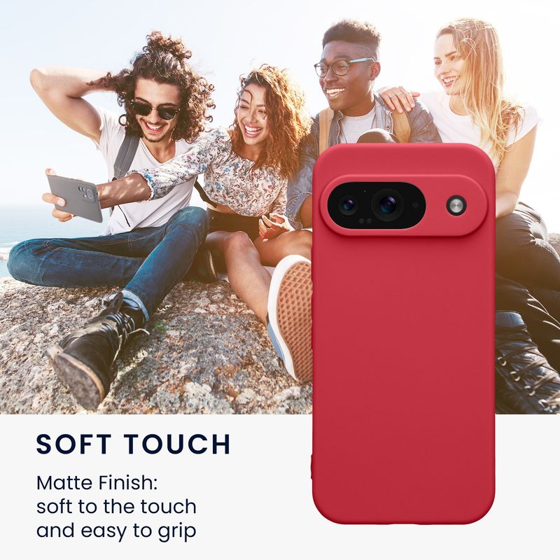 Laptop, Telefoane si Tablete - Telefoane mobile si accesorii - Accesorii Telefoane - Huse telefoane - Husa Kwmobile pentru Google Pixel 9, protectie la zgarieturi, silicon, roz - Infinity.ro