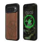 Laptop, Telefoane si Tablete - Telefoane mobile si accesorii - Accesorii Telefoane - Huse telefoane - Husa Kwmobile pentru Google Pixel 9/Pixel 9 Pro, compatibilitate MagSafe, lemn, TPU, maro - Infinity.ro