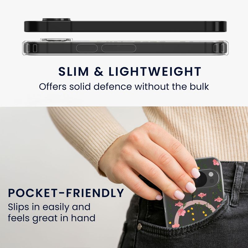 Laptop, Telefoane si Tablete - Telefoane mobile si accesorii - Accesorii Telefoane - Huse telefoane - Husa Kwmobile pentru Google Pixel 9/Pixel 9 Pro, compatibilitate MagSafe, anti-alunecare, acril, TPU, transparent - Infinity.ro