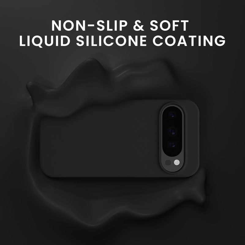 Laptop, Telefoane si Tablete - Telefoane mobile si accesorii - Accesorii Telefoane - Huse telefoane - Husa Kwmobile pentru Google Pixel 9/Pixel 9 Pro, anti-alunecare, sticla temperata, negru - Infinity.ro