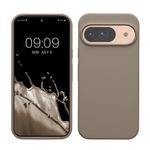 Laptop, Telefoane si Tablete - Telefoane mobile si accesorii - Accesorii Telefoane - Huse telefoane - Husa Kwmobile pentru Google Pixel 9/Pixel 9 Pro, incarcare wireless, silicon, gri, bej - Infinity.ro