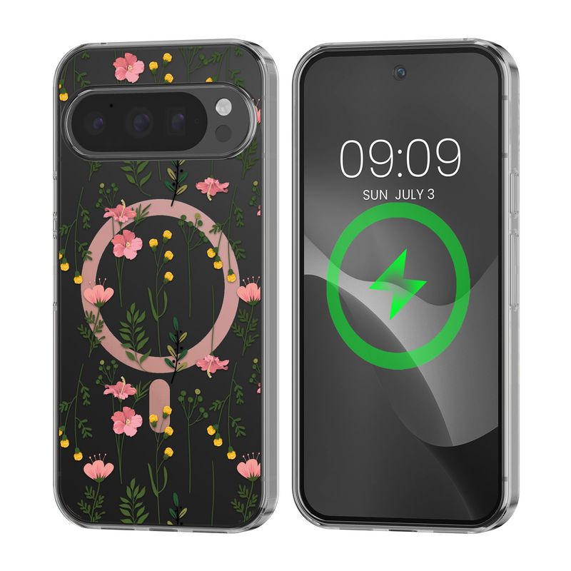 Laptop, Telefoane si Tablete - Telefoane mobile si accesorii - Accesorii Telefoane - Huse telefoane - Husa Kwmobile pentru Google Pixel 9/Pixel 9 Pro, compatibilitate MagSafe, anti-alunecare, acril, TPU, transparent - Infinity.ro