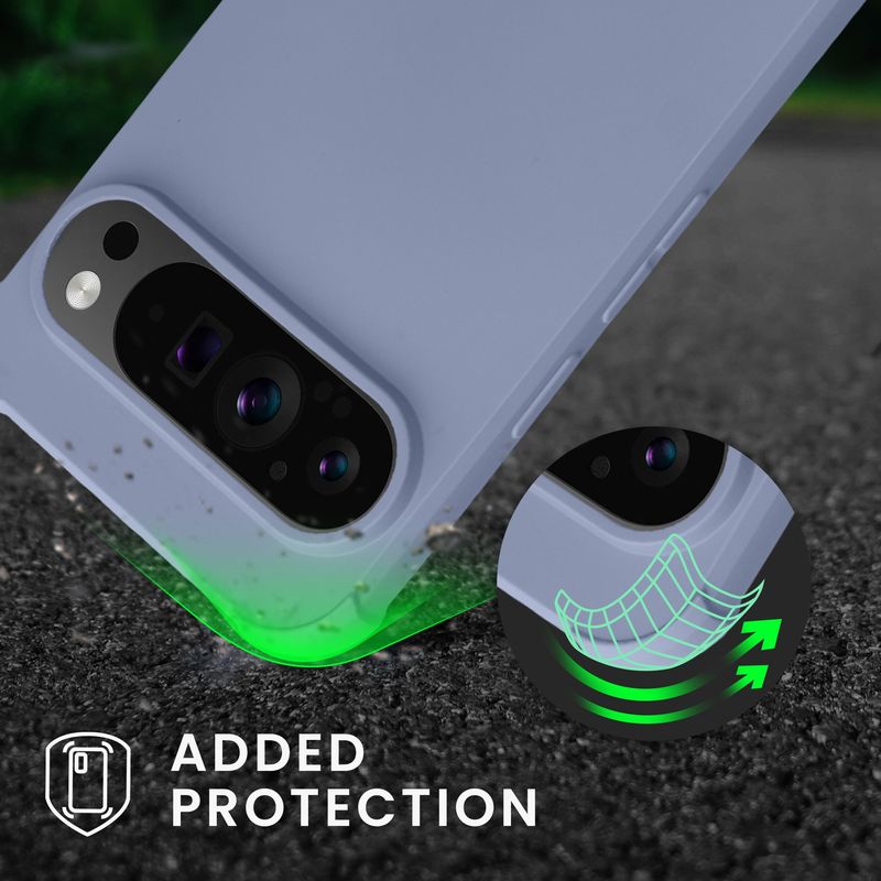 Laptop, Telefoane si Tablete - Telefoane mobile si accesorii - Accesorii Telefoane - Huse telefoane - Husa Kwmobile pentru Google Pixel 9/Pixel 9 Pro, protectie la socuri, silicon, mov - Infinity.ro
