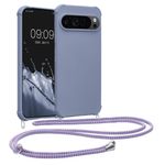 Laptop, Telefoane si Tablete - Telefoane mobile si accesorii - Accesorii Telefoane - Huse telefoane - Husa Kwmobile pentru Google Pixel 9/Pixel 9 Pro, protectie la socuri, silicon, mov - Infinity.ro