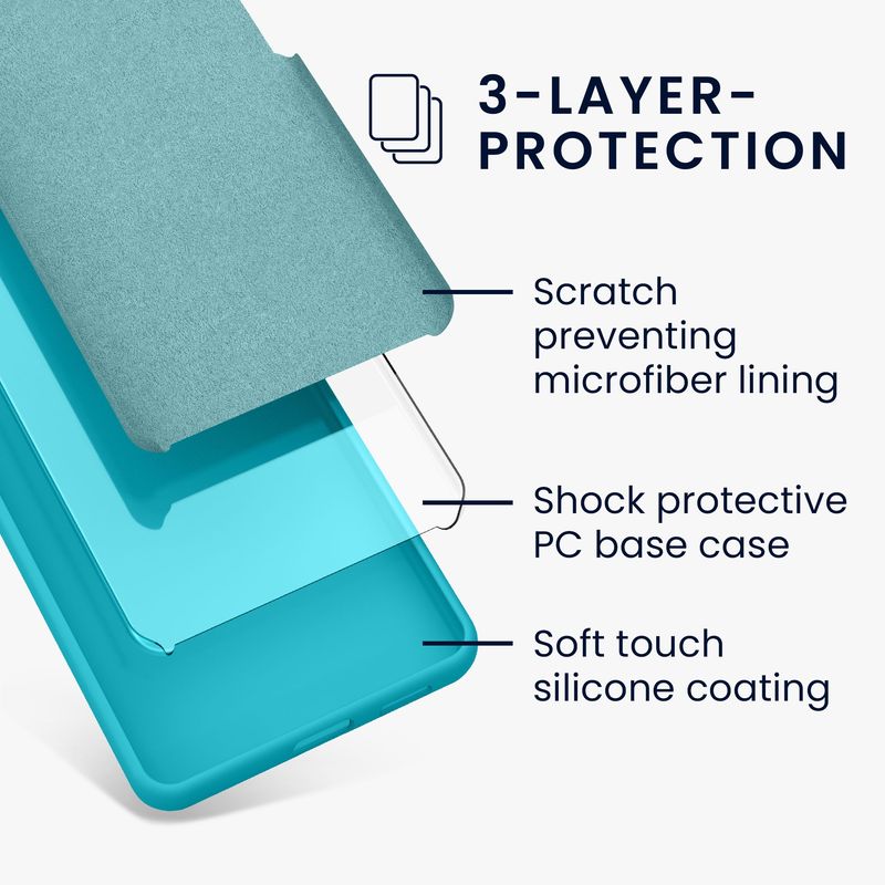 Laptop, Telefoane si Tablete - Telefoane mobile si accesorii - Accesorii Telefoane - Huse telefoane - Husa Kwmobile pentru Google Pixel 9a, anti-alunecare, anti-amprenta, silicon, albastru - Infinity.ro
