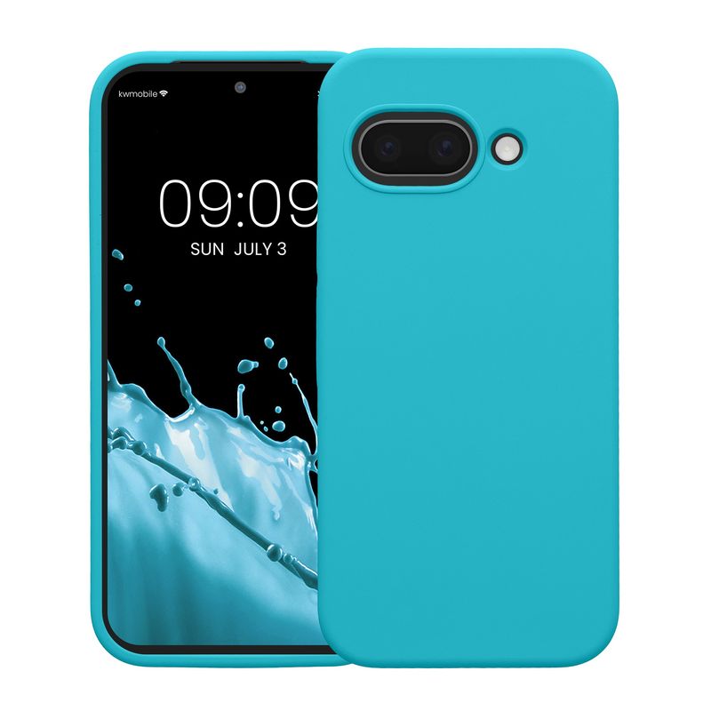 Laptop, Telefoane si Tablete - Telefoane mobile si accesorii - Accesorii Telefoane - Huse telefoane - Husa Kwmobile pentru Google Pixel 9a, anti-alunecare, anti-amprenta, silicon, albastru - Infinity.ro