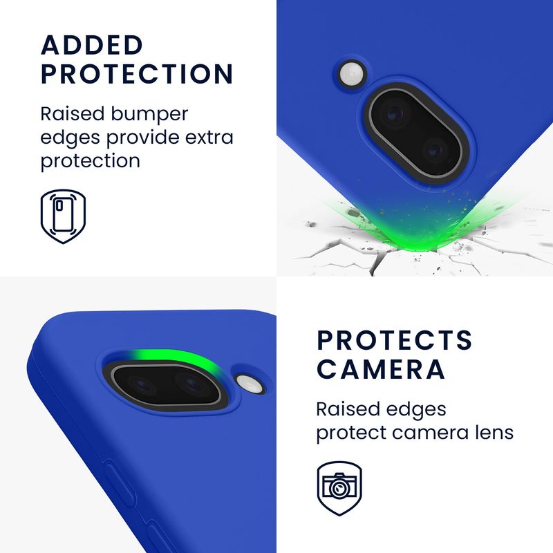 Laptop, Telefoane si Tablete - Telefoane mobile si accesorii - Accesorii Telefoane - Huse telefoane - Husa Kwmobile pentru Google Pixel 9a, anti-alunecare, anti-amprenta, silicon, albastru baltic - Infinity.ro