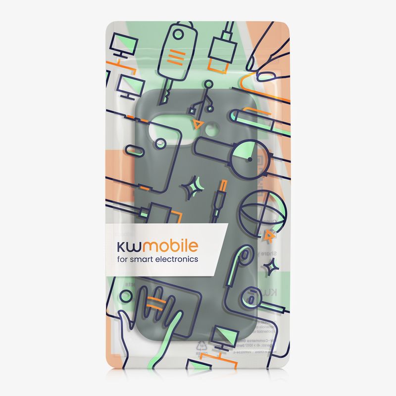 Laptop, Telefoane si Tablete - Telefoane mobile si accesorii - Accesorii Telefoane - Huse telefoane - Husa Kwmobile pentru Google Pixel 9a, anti-alunecare, anti-amprenta, silicon, albastru verzui - Infinity.ro