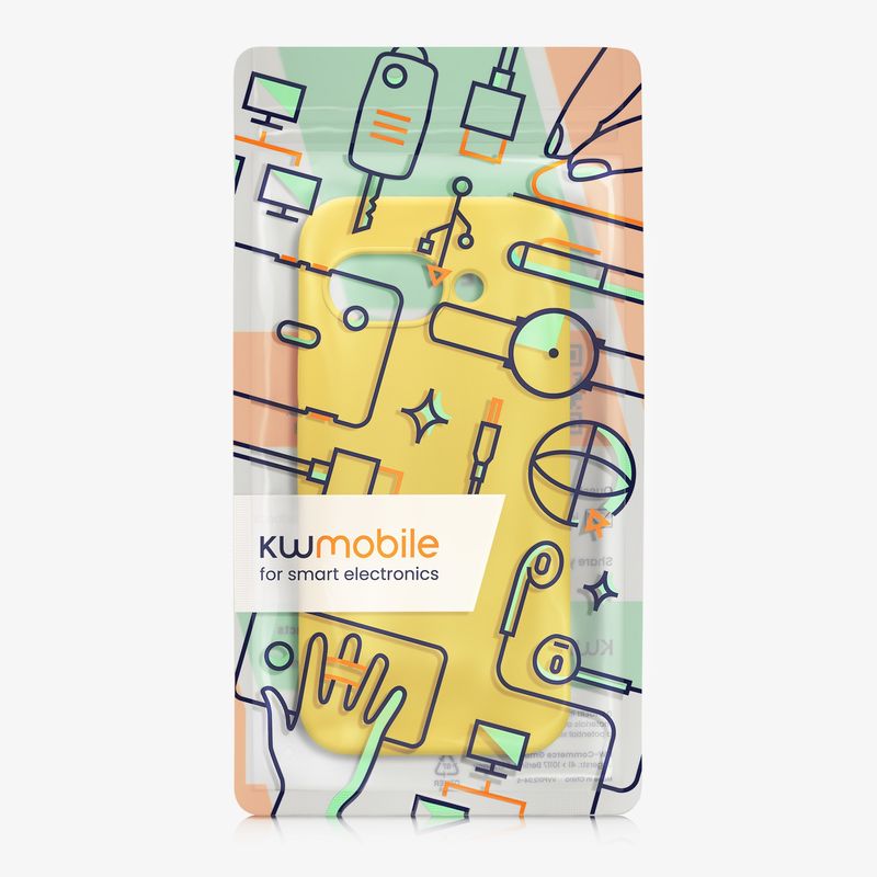 Laptop, Telefoane si Tablete - Telefoane mobile si accesorii - Accesorii Telefoane - Huse telefoane - Husa Kwmobile pentru Google Pixel 9a, anti-alunecare, anti-amprenta, silicon, galben - Infinity.ro
