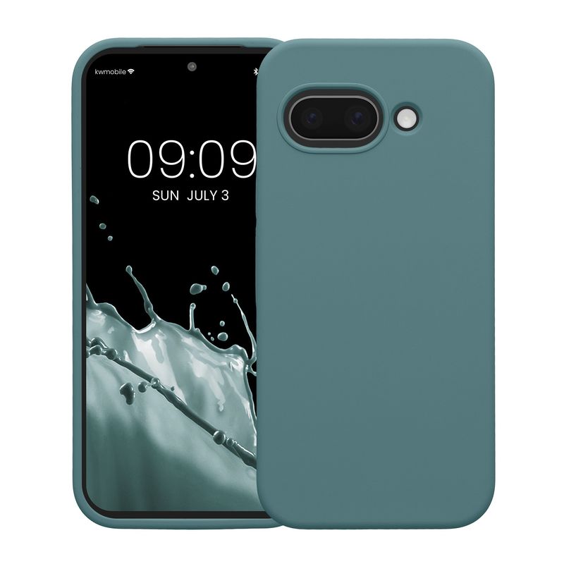 Laptop, Telefoane si Tablete - Telefoane mobile si accesorii - Accesorii Telefoane - Huse telefoane - Husa Kwmobile pentru Google Pixel 9a, anti-alunecare, anti-amprenta, silicon, noapte arctica - Infinity.ro