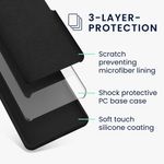 Laptop, Telefoane si Tablete - Telefoane mobile si accesorii - Accesorii Telefoane - Huse telefoane - Husa Kwmobile pentru Google Pixel 9a, anti-alunecare, anti-amprenta, silicon, negru - Infinity.ro