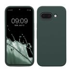Laptop, Telefoane si Tablete - Telefoane mobile si accesorii - Accesorii Telefoane - Huse telefoane - Husa Kwmobile pentru Google Pixel 9a, anti-alunecare, anti-amprenta, silicon, verde muschi - Infinity.ro