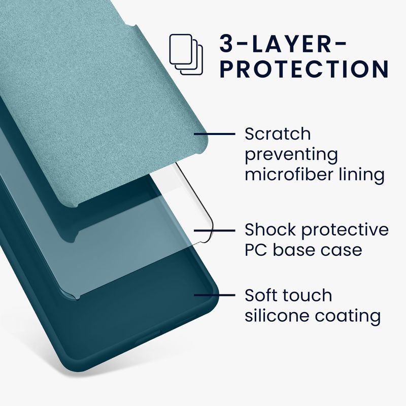 Laptop, Telefoane si Tablete - Telefoane mobile si accesorii - Accesorii Telefoane - Huse telefoane - Husa Kwmobile pentru Google Pixel 9a, anti-alunecare, protectie la socuri, silicon, albastru - Infinity.ro