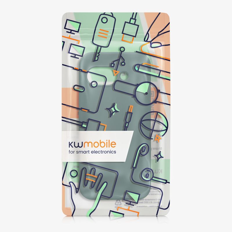 Laptop, Telefoane si Tablete - Telefoane mobile si accesorii - Accesorii Telefoane - Huse telefoane - Husa Kwmobile pentru Google Pixel 9a, anti-alunecare, anti-amprenta, silicon, verde padure - Infinity.ro