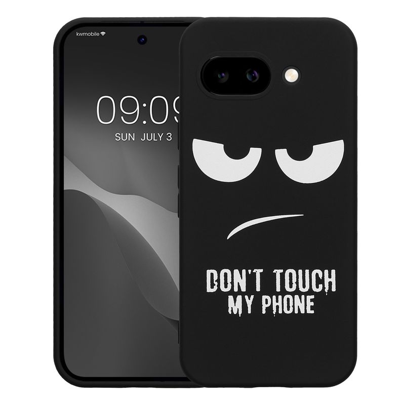 Laptop, Telefoane si Tablete - Telefoane mobile si accesorii - Accesorii Telefoane - Huse telefoane - Husa Kwmobile pentru Google Pixel 9a, anti-alunecare, silicon, alb, negru - Infinity.ro