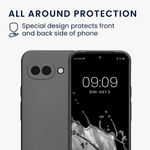 Laptop, Telefoane si Tablete - Telefoane mobile si accesorii - Accesorii Telefoane - Huse telefoane - Husa Kwmobile pentru Google Pixel 9a, anti-alunecare, protectie la zgarieturi, silicon, gri - Infinity.ro