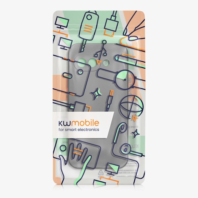Laptop, Telefoane si Tablete - Telefoane mobile si accesorii - Accesorii Telefoane - Huse telefoane - Husa Kwmobile pentru Google Pixel 9a, anti-alunecare, protectie la zgarieturi, silicon, gri - Infinity.ro