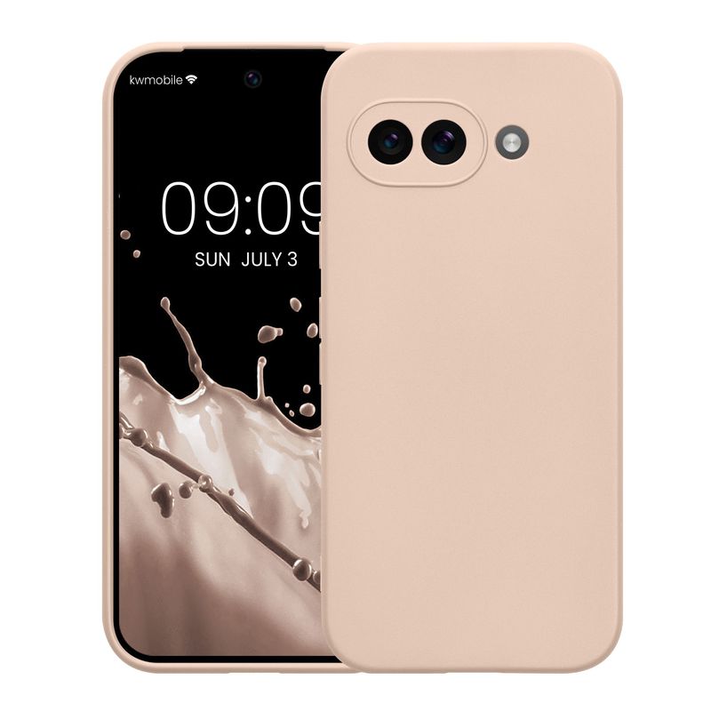 Laptop, Telefoane si Tablete - Telefoane mobile si accesorii - Accesorii Telefoane - Huse telefoane - Husa Kwmobile pentru Google Pixel 9a, anti-alunecare, silicon, bej - Infinity.ro