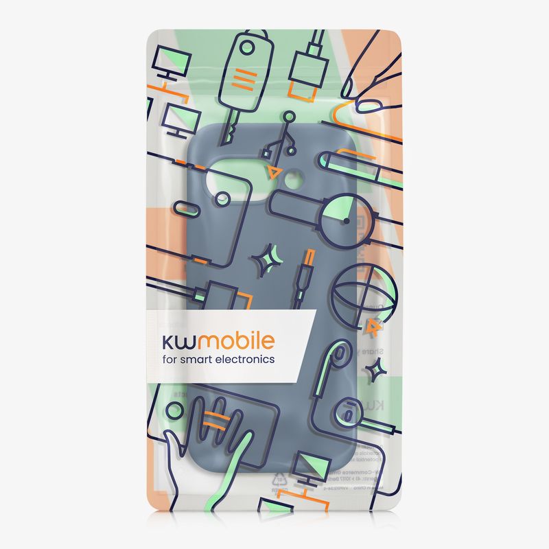 Laptop, Telefoane si Tablete - Telefoane mobile si accesorii - Accesorii Telefoane - Huse telefoane - Husa Kwmobile pentru Google Pixel 9a, anti-alunecare, silicon, bleumarin - Infinity.ro