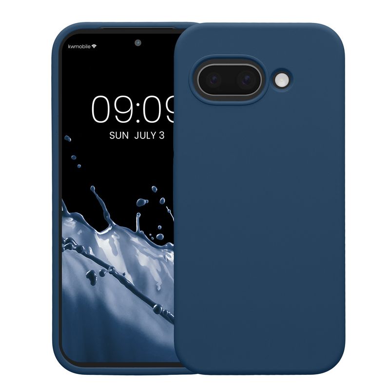 Laptop, Telefoane si Tablete - Telefoane mobile si accesorii - Accesorii Telefoane - Huse telefoane - Husa Kwmobile pentru Google Pixel 9a, anti-alunecare, silicon, bleumarin - Infinity.ro