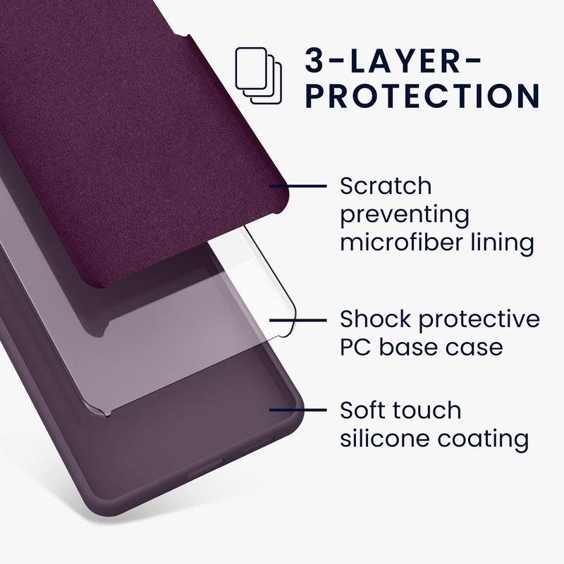 Laptop, Telefoane si Tablete - Telefoane mobile si accesorii - Accesorii Telefoane - Huse telefoane - Husa Kwmobile pentru Google Pixel 9a, anti-alunecare, silicon, iris - Infinity.ro