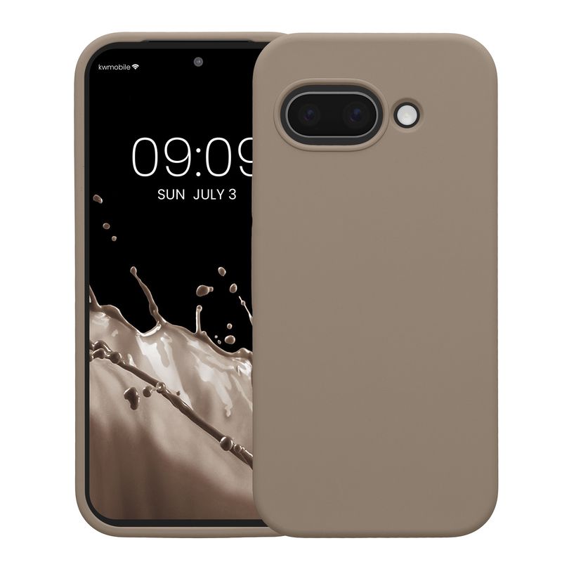 Laptop, Telefoane si Tablete - Telefoane mobile si accesorii - Accesorii Telefoane - Huse telefoane - Husa Kwmobile pentru Google Pixel 9a, anti-alunecare, silicon, gri, bej - Infinity.ro