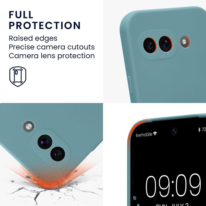 Laptop, Telefoane si Tablete - Telefoane mobile si accesorii - Accesorii Telefoane - Huse telefoane - Husa Kwmobile pentru Google Pixel 9a, anti-alunecare, silicon, noapte arctica - Infinity.ro