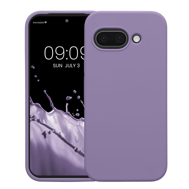 Laptop, Telefoane si Tablete - Telefoane mobile si accesorii - Accesorii Telefoane - Huse telefoane - Husa Kwmobile pentru Google Pixel 9a, anti-alunecare, silicon, mov violet - Infinity.ro