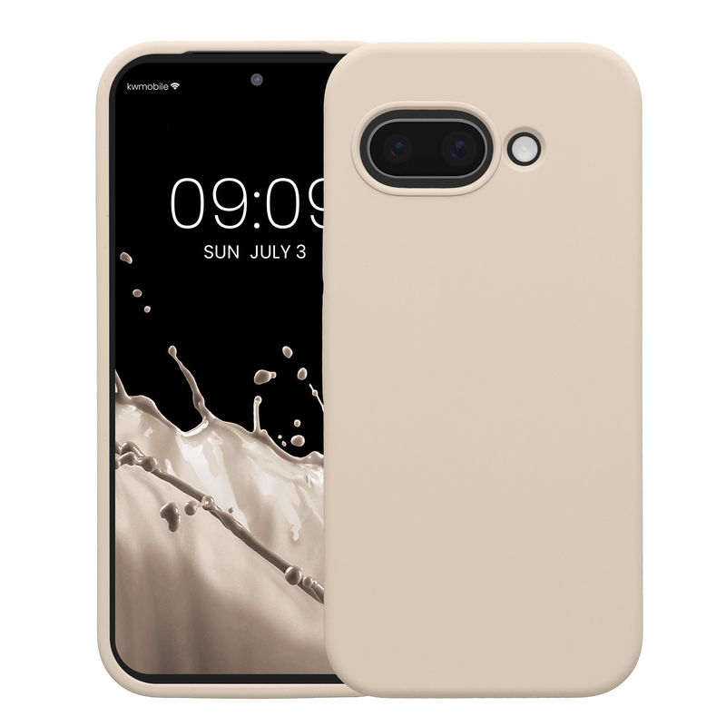 Laptop, Telefoane si Tablete - Telefoane mobile si accesorii - Accesorii Telefoane - Huse telefoane - Husa Kwmobile pentru Google Pixel 9a, anti-alunecare, silicon, crem - Infinity.ro