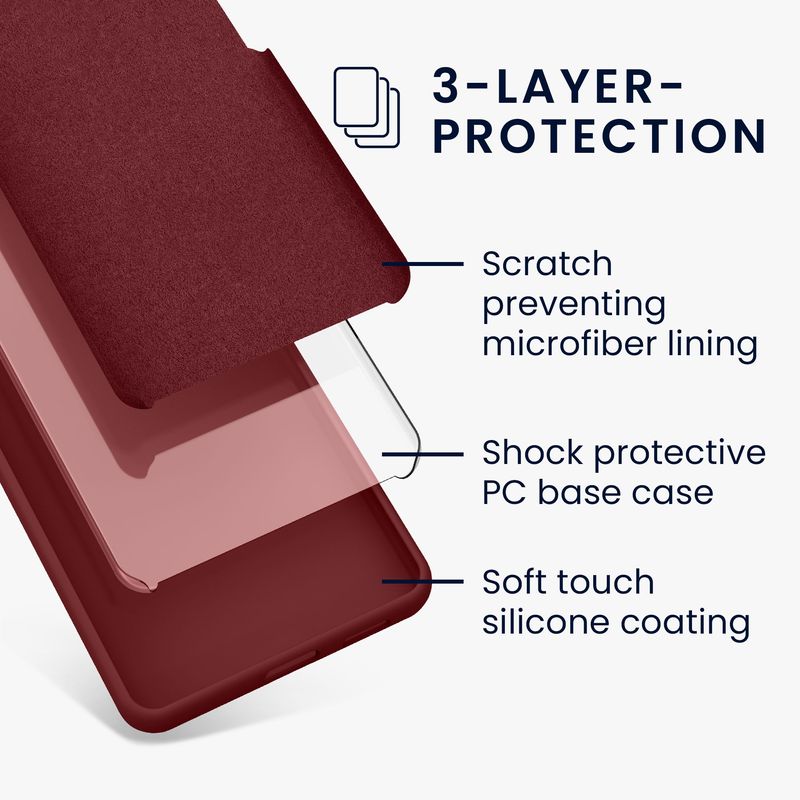 Laptop, Telefoane si Tablete - Telefoane mobile si accesorii - Accesorii Telefoane - Huse telefoane - Husa Kwmobile pentru Google Pixel 9a, anti-alunecare, silicon, rosu aramiu - Infinity.ro
