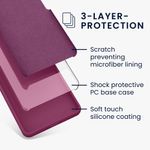 Laptop, Telefoane si Tablete - Telefoane mobile si accesorii - Accesorii Telefoane - Huse telefoane - Husa Kwmobile pentru Google Pixel 9a, anti-alunecare, silicon, mov magenta - Infinity.ro