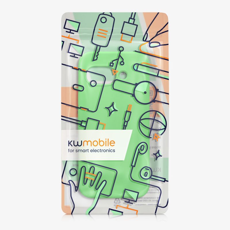Laptop, Telefoane si Tablete - Telefoane mobile si accesorii - Accesorii Telefoane - Huse telefoane - Husa Kwmobile pentru Google Pixel 9a, anti-alunecare, silicon, verde lime - Infinity.ro
