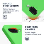 Laptop, Telefoane si Tablete - Telefoane mobile si accesorii - Accesorii Telefoane - Huse telefoane - Husa Kwmobile pentru Google Pixel 9a, anti-alunecare, silicon, verde lime - Infinity.ro