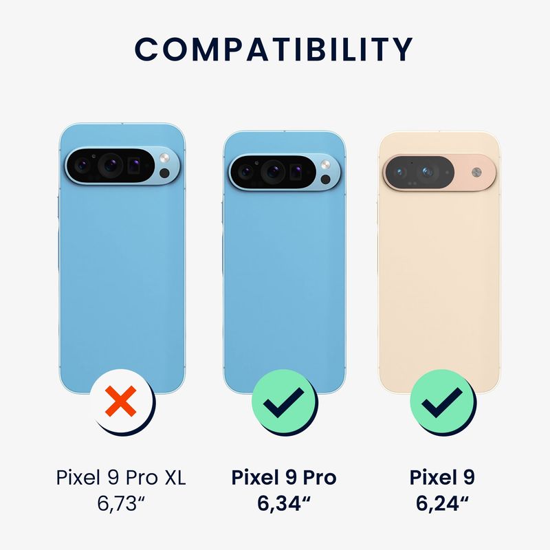 Laptop, Telefoane si Tablete - Telefoane mobile si accesorii - Accesorii Telefoane - Huse telefoane - Husa Kwmobile pentru Google Pixel 9/Pixel 9 Pro, protectie la socuri, TPU, verde, transparent - Infinity.ro