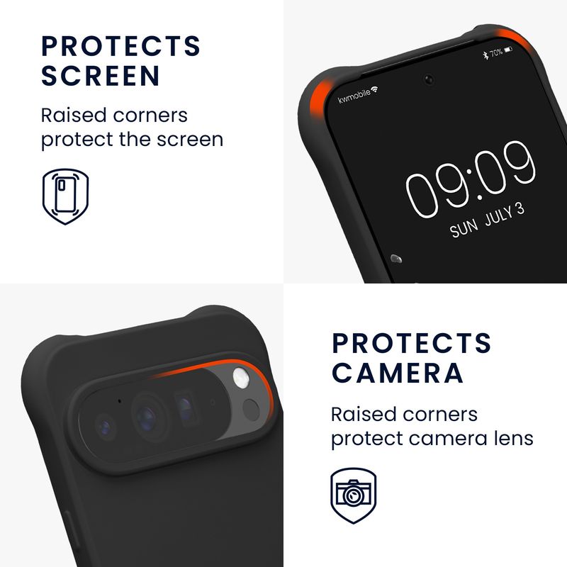 Laptop, Telefoane si Tablete - Telefoane mobile si accesorii - Accesorii Telefoane - Huse telefoane - Husa Kwmobile pentru Google Pixel 10 Pro XL, protectie la socuri, silicon, negru - Infinity.ro